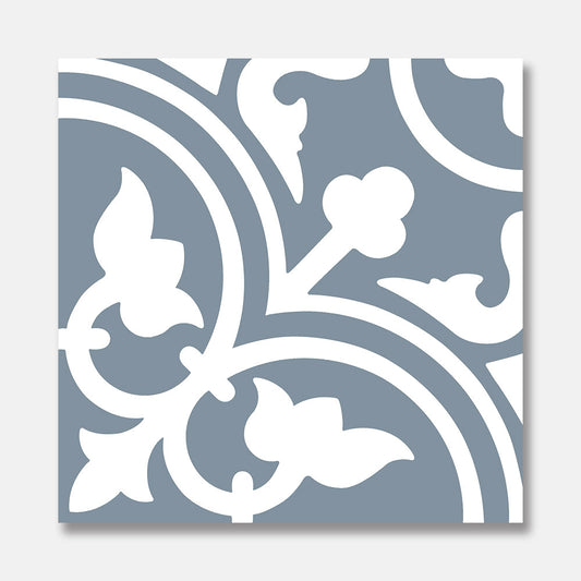 Heirloom Aster Blue Patterned Tile