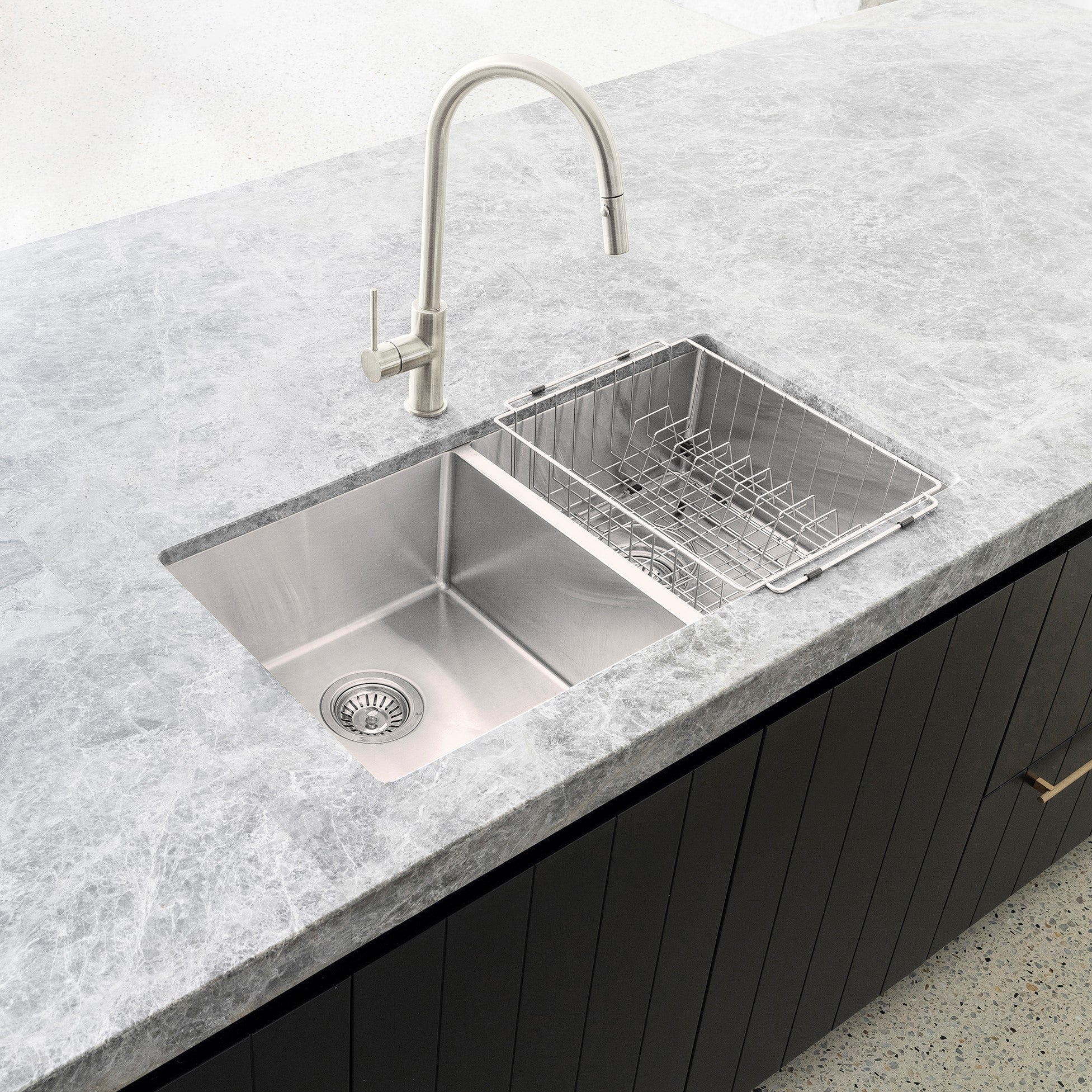 Lavello Dish Rack - Brushed Nickel