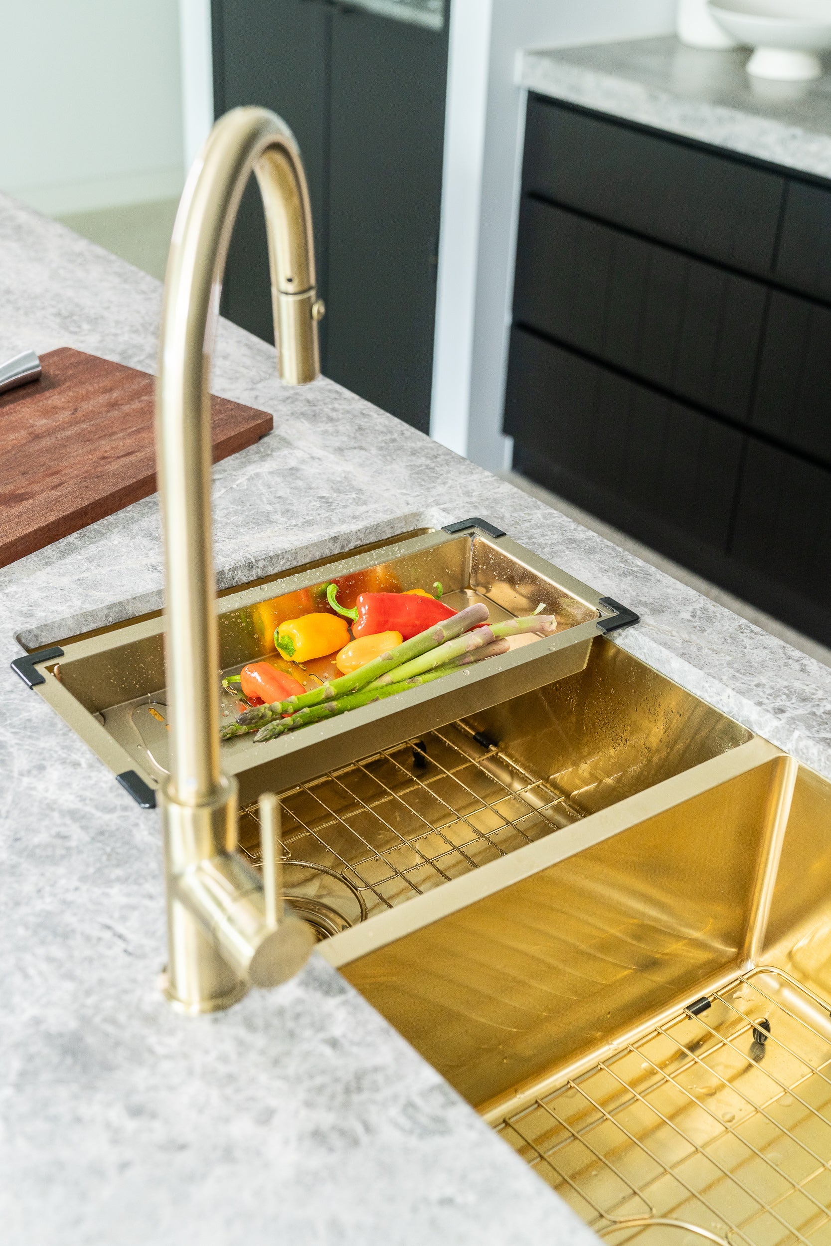 Lavello Protection Grid for MKSP-S450450 - Brushed Bronze Gold