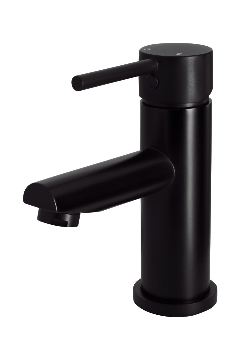 Meir Matte Black Round Basin Mixer