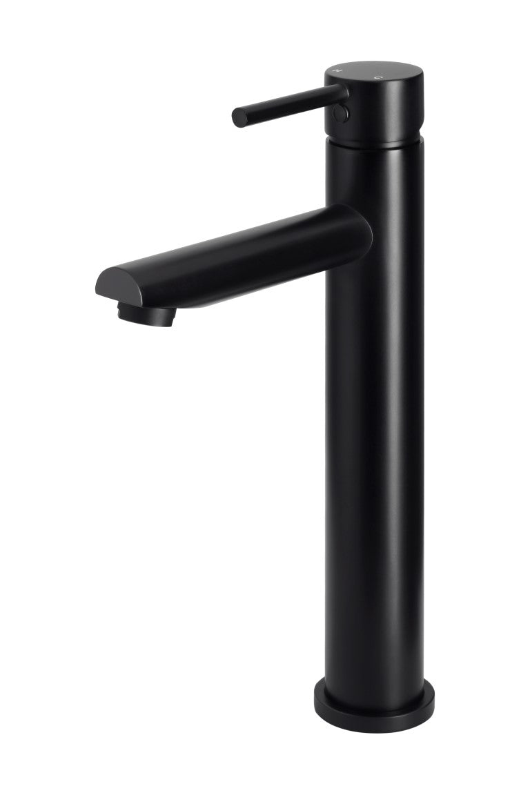 Meir Matte Black Round Tall Basin Mixer