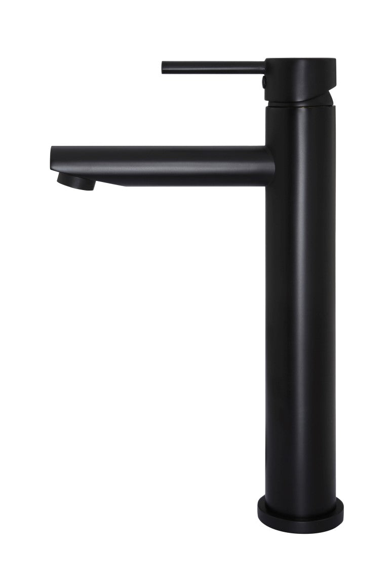 Meir Matte Black Round Tall Basin Mixer