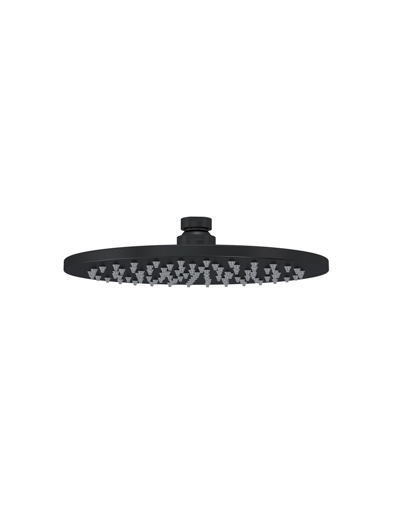 Round Shower Rose 200mm - Matte black