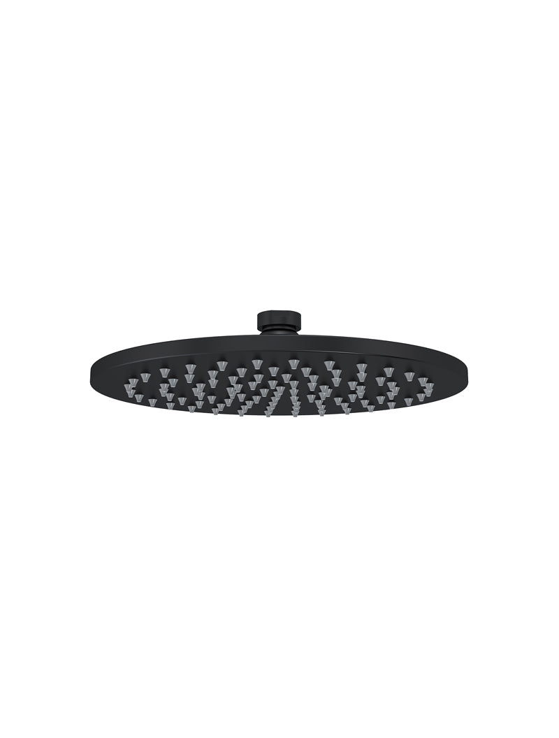 Round Shower Rose 200mm - Matte black