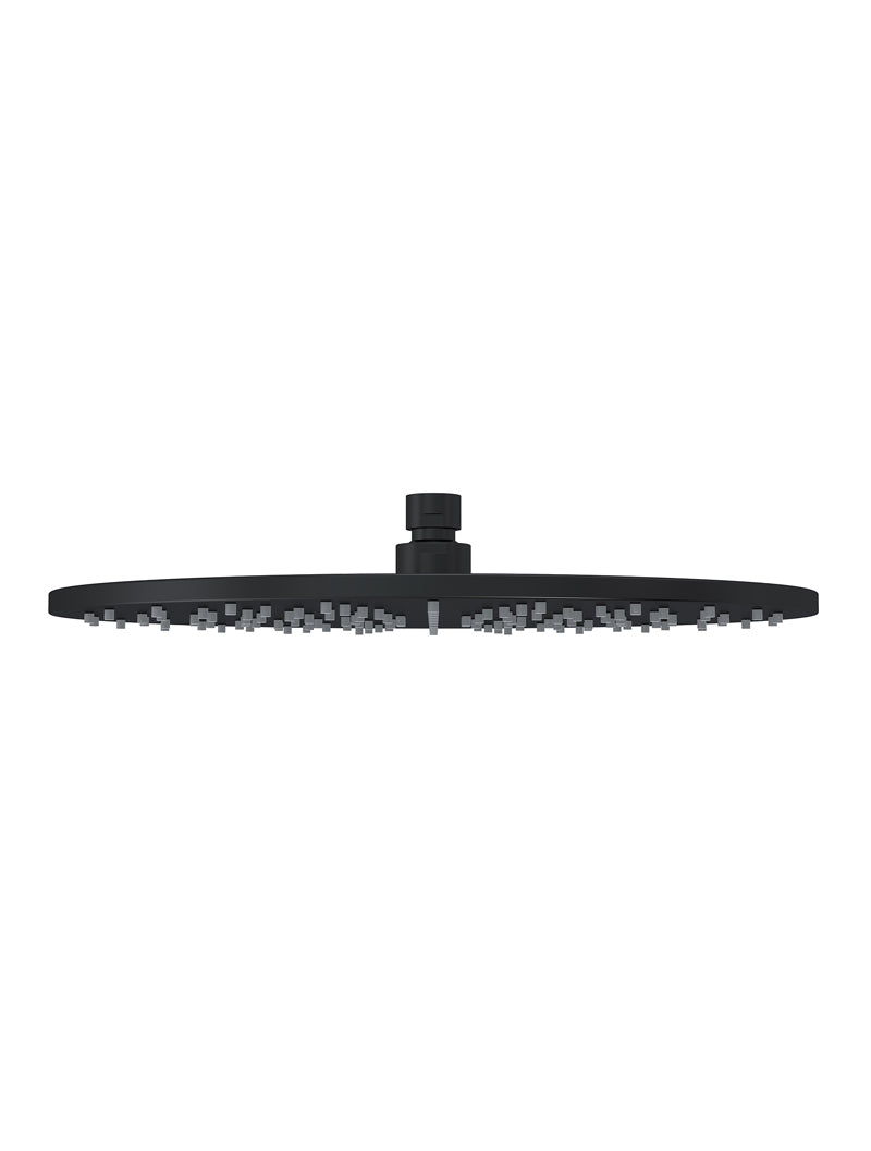 Round Shower Rose 300mm - Matte Black