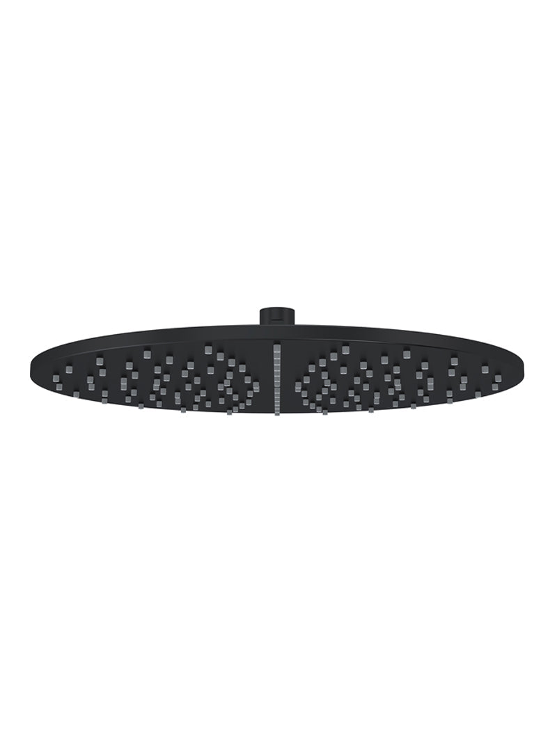 Round Shower Rose 300mm - Matte Black
