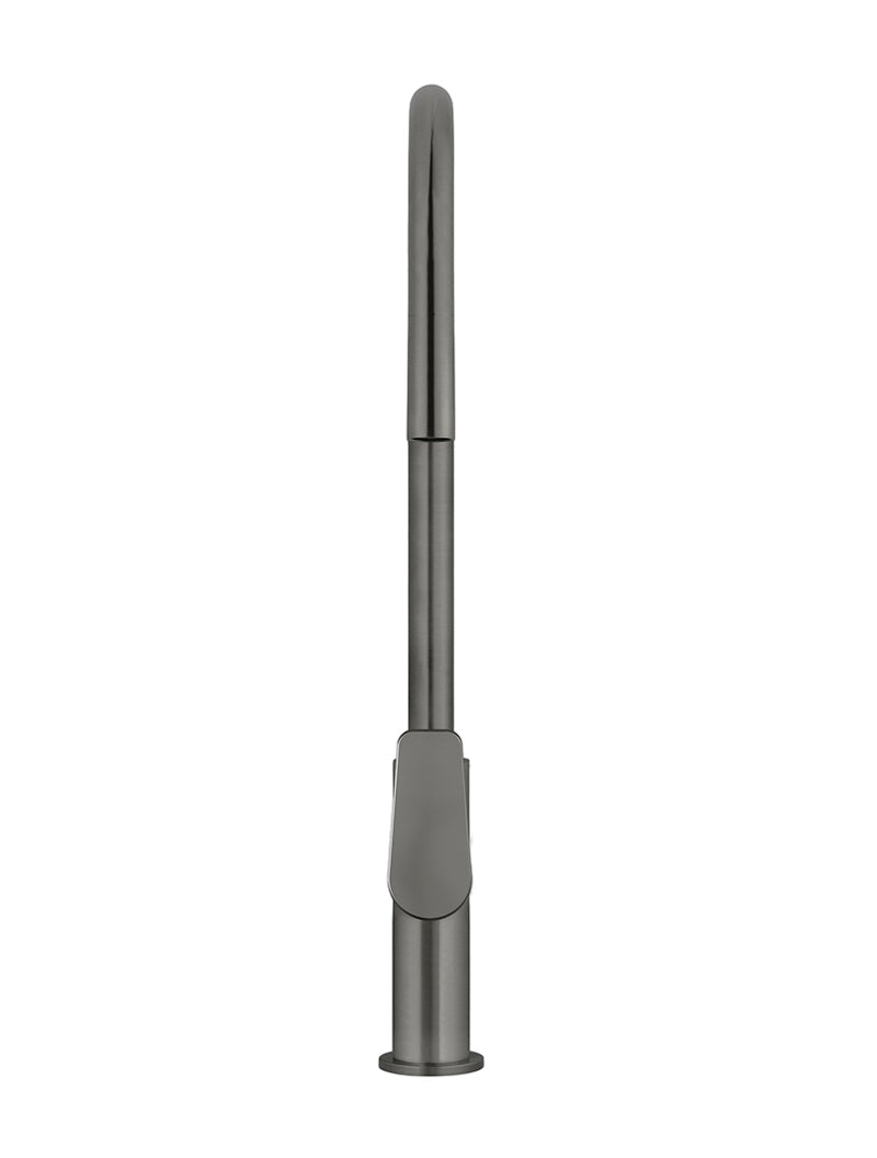 Round Paddle Piccola Pull Out Kitchen Mixer Tap - Shadow