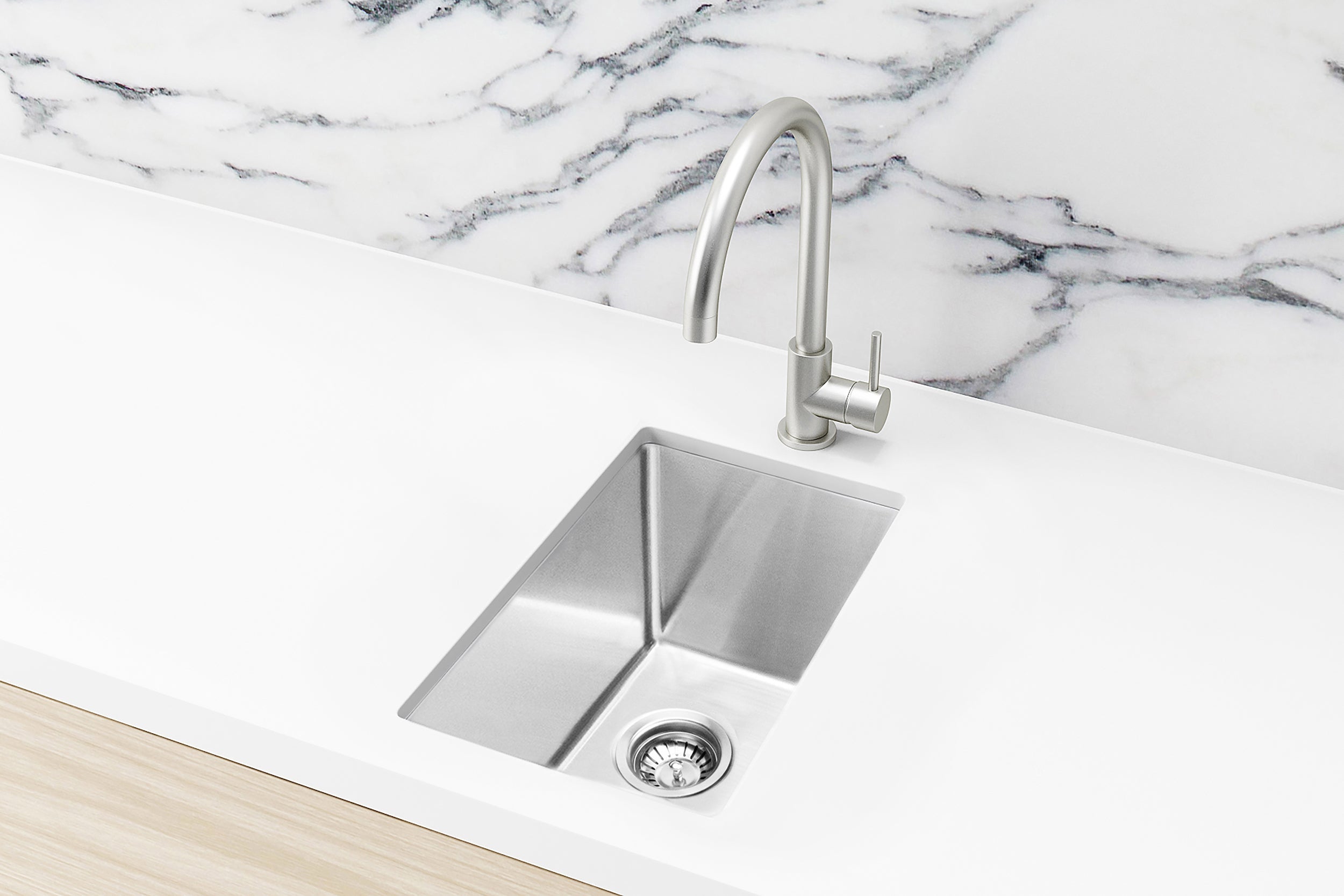 Lavello Kitchen Sink - Single Bowl 300 x 450 - Stainless Steel