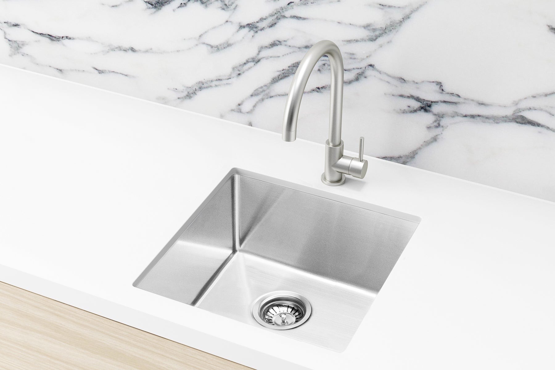Lavello Kitchen Sink - Single Bowl 550 x 450 - Stainless Steel
