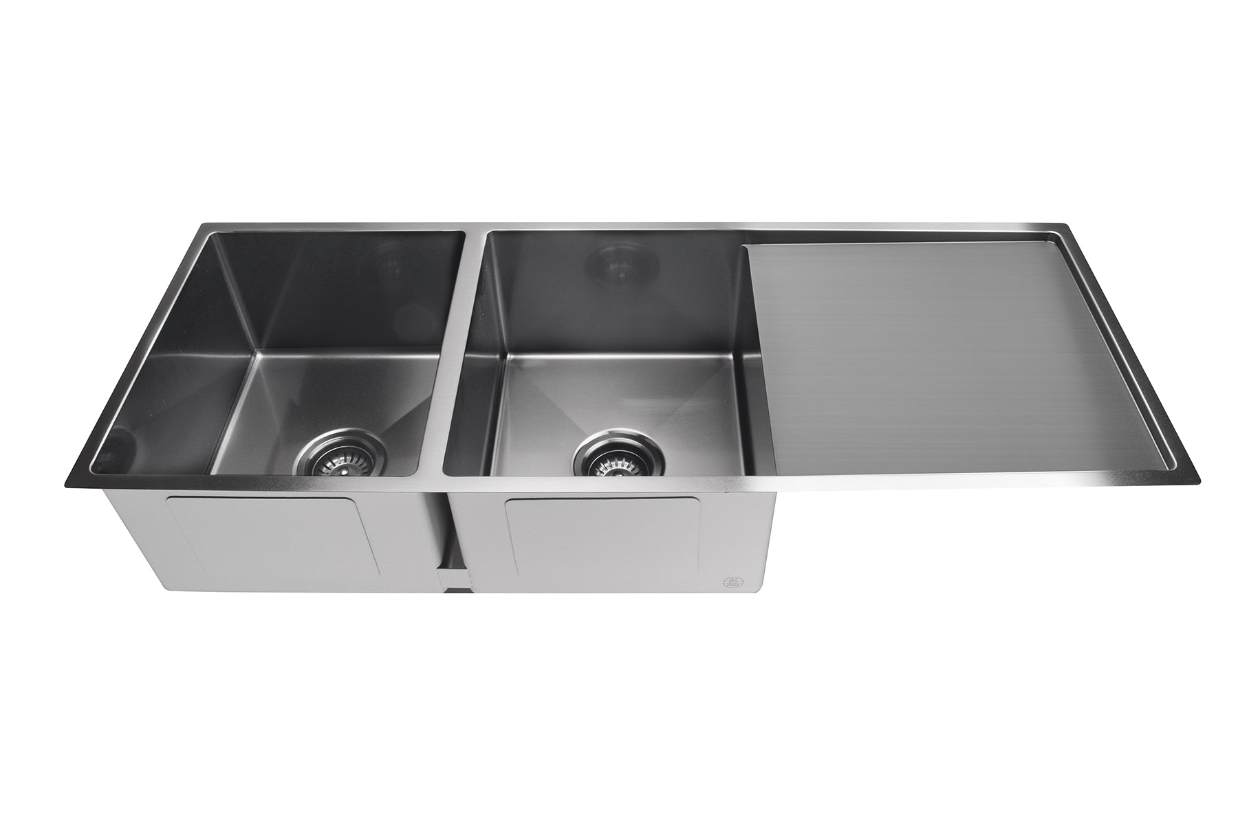 Lavello Kitchen Sink - Double Bowl & Drainboard 1160 x 440 - Gunmetal Black
