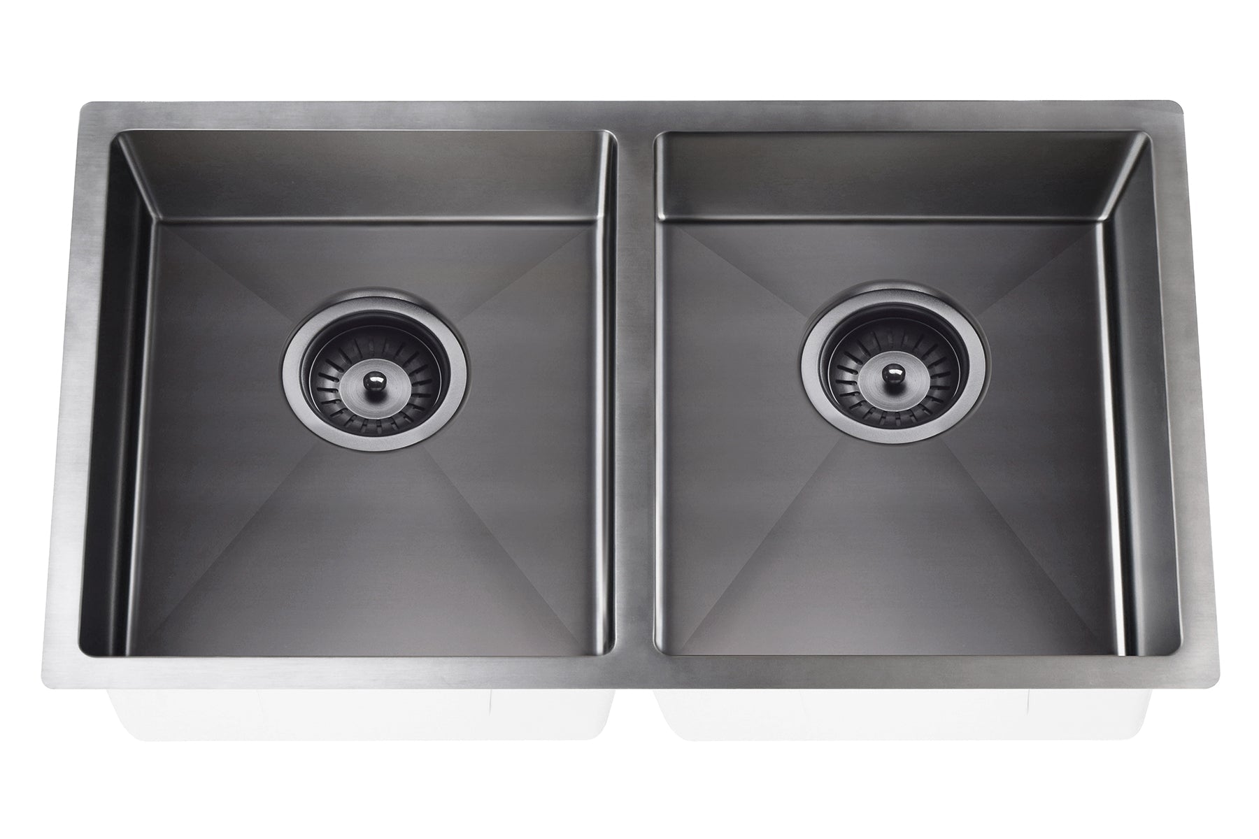 Lavello Kitchen Sink - Double Bowl 860 x 440 - Gunmetal Black