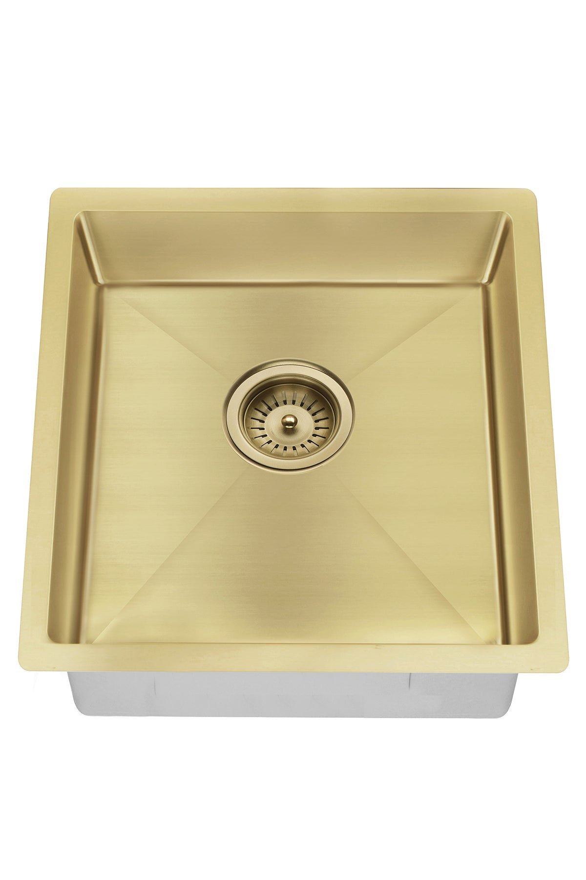 Lavello Kitchen Sink - Single Bowl 450 x 450 - Brushed Bronze Gold