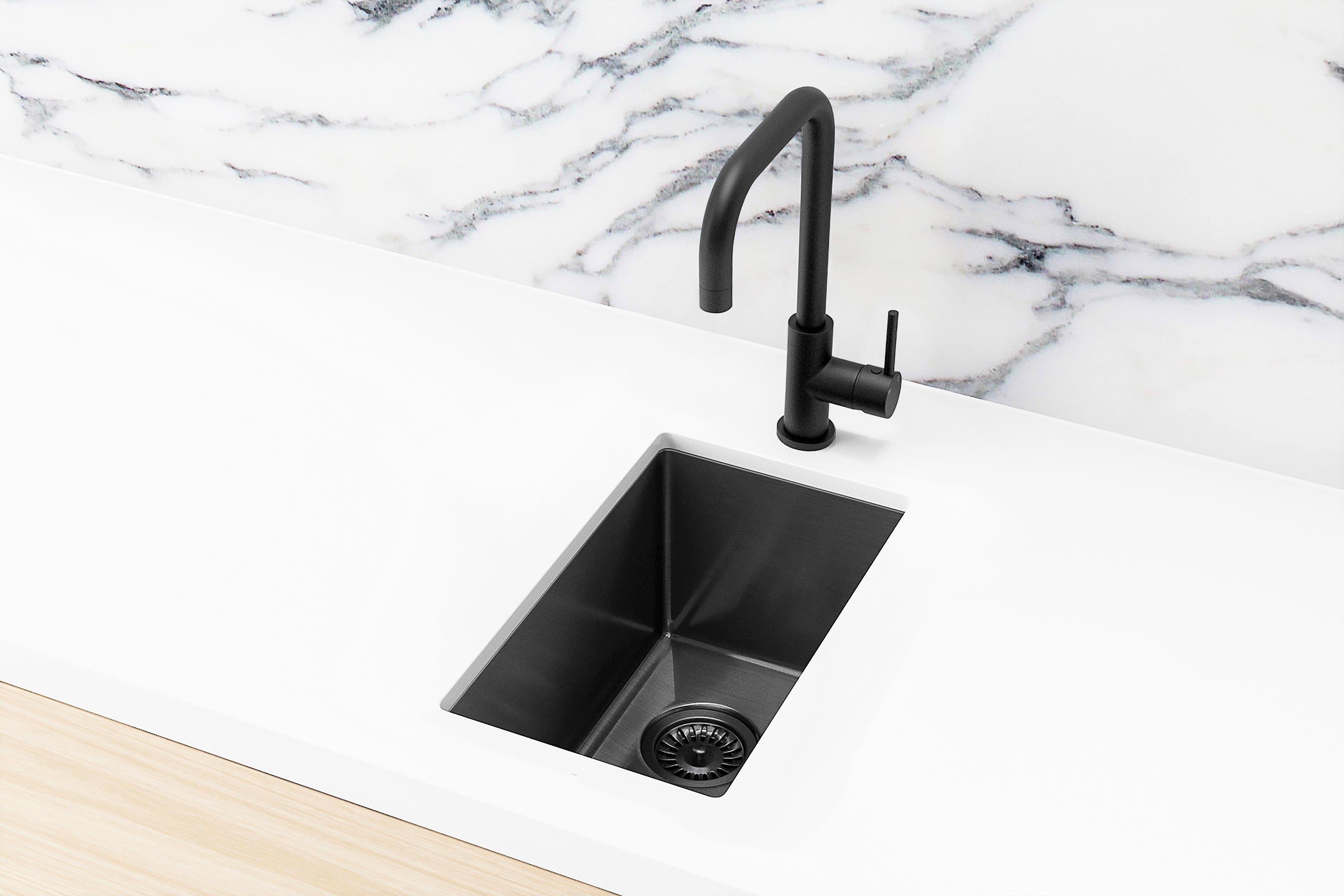 Lavello Bar Sink - Single Bowl 382 x 272 - Gunmetal Black