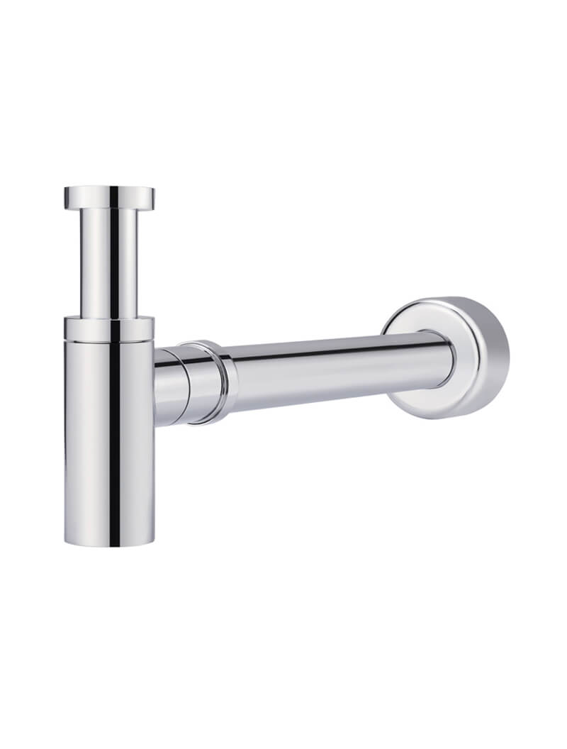Meir Round Bottle Trap 32mm - Polished Chrome