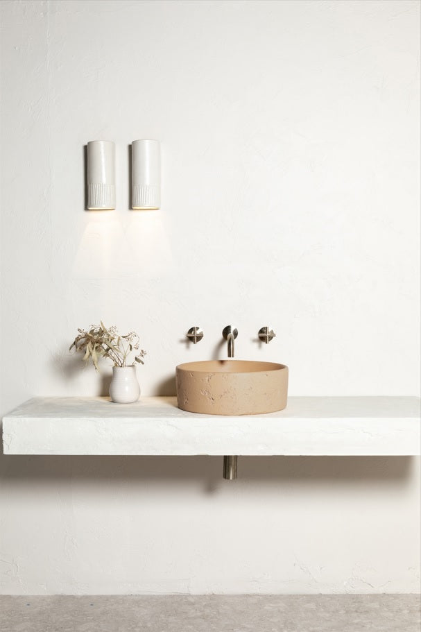 Round Bottle Trap for 32mm basin waste and 40mm outlet - PVD Brushed Nickel