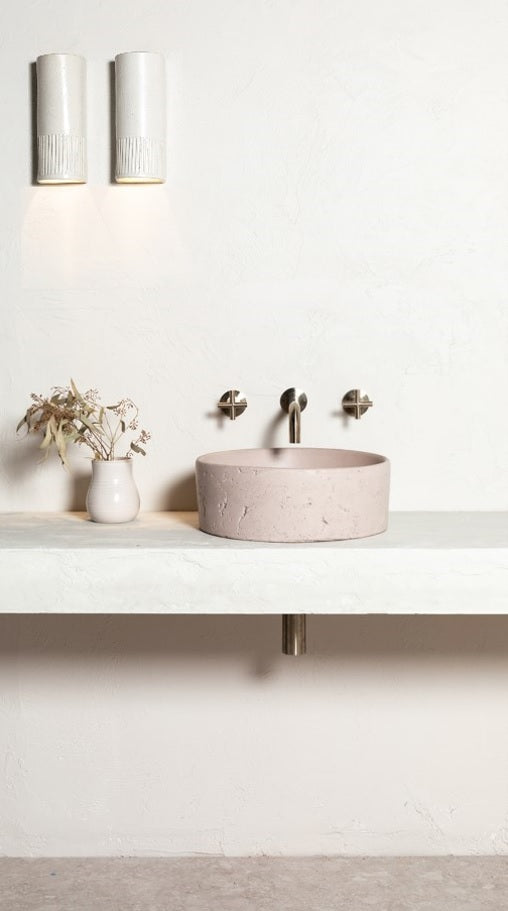 Round Bottle Trap for 32mm basin waste and 40mm outlet - PVD Brushed Nickel