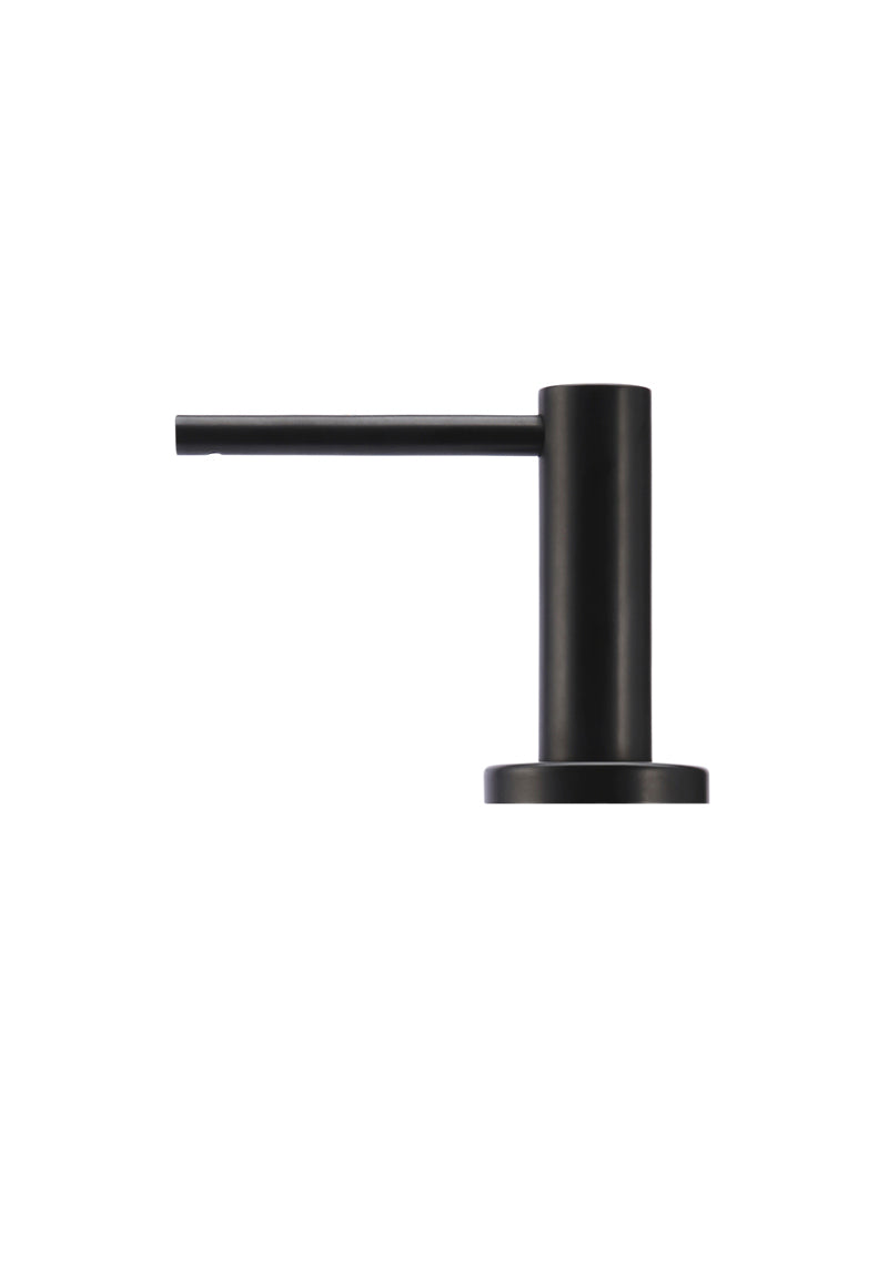 Meir Matte Black Round Soap Dispenser