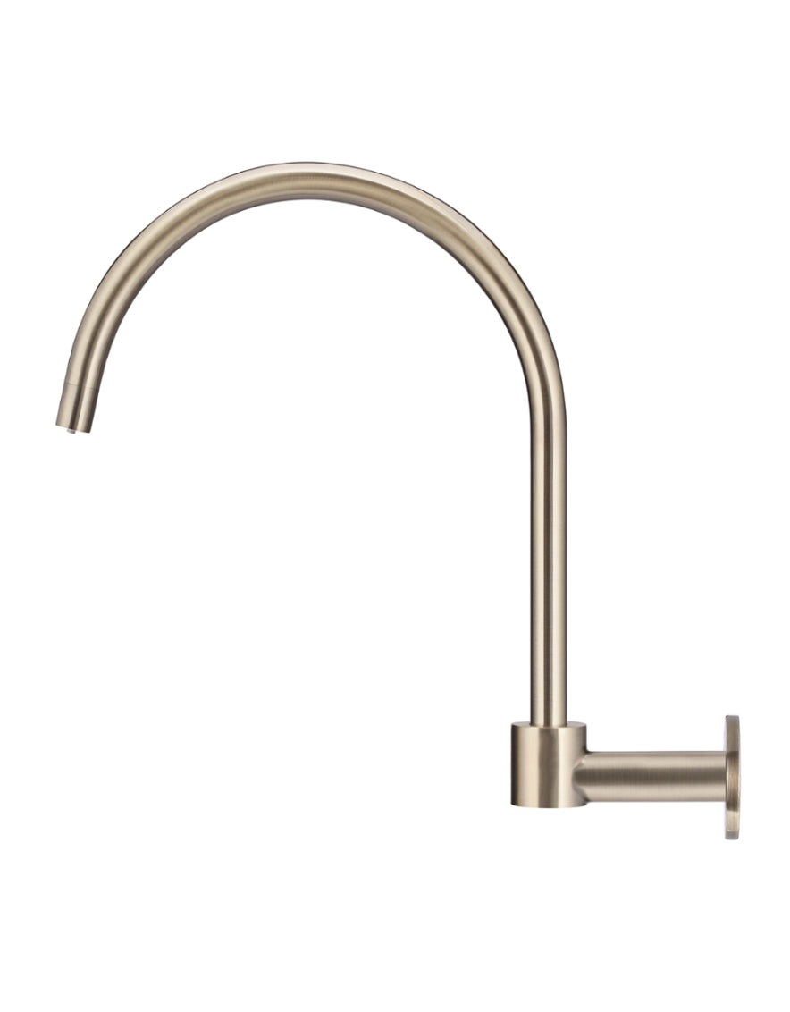 Meir Champagne Round High-Rise Swivel Wall Spout