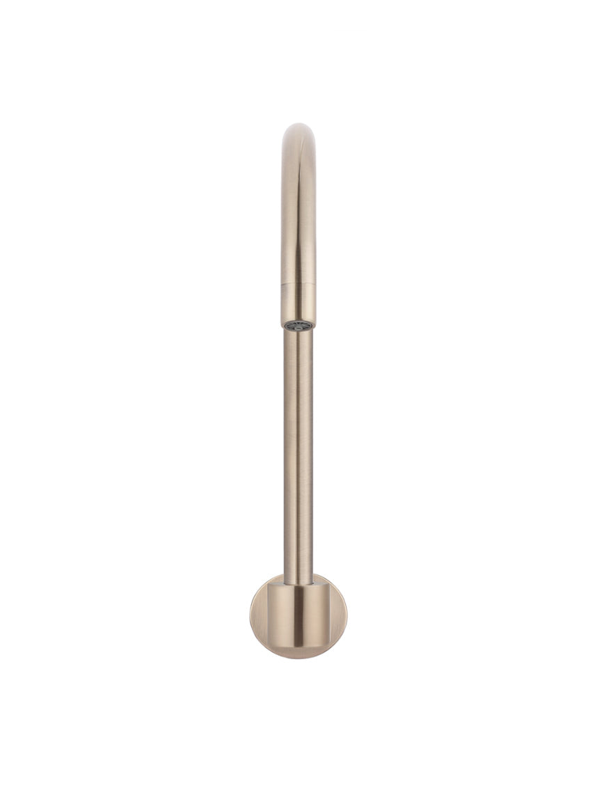 Meir Champagne Round High-Rise Swivel Wall Spout
