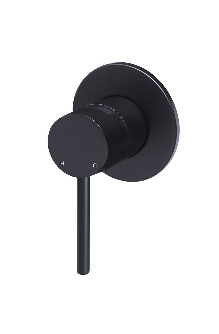 Round Wall Mixer - Matte Black