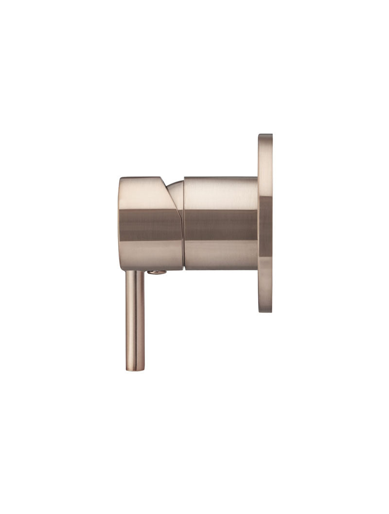 Round Wall Mixer short pin-lever - Champagne