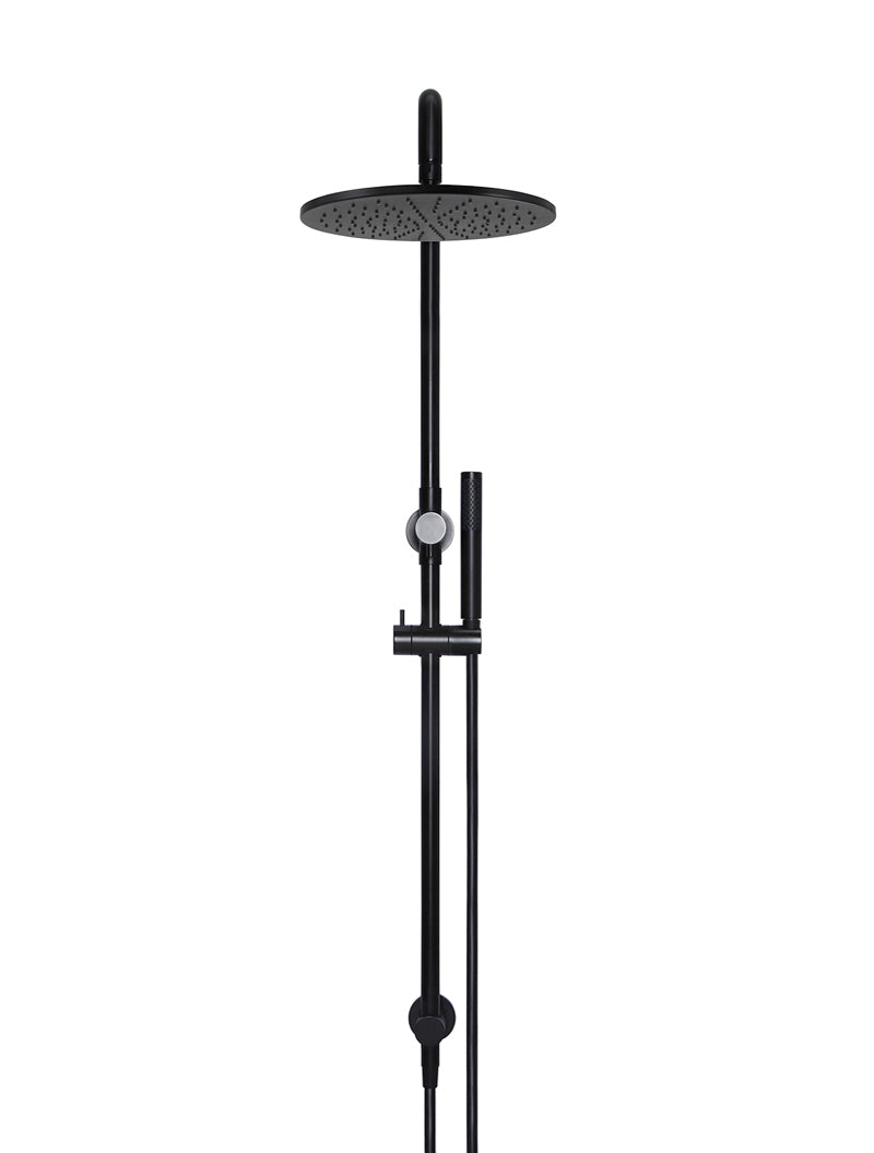 Meir Matte Black 200mm Single Function Shower