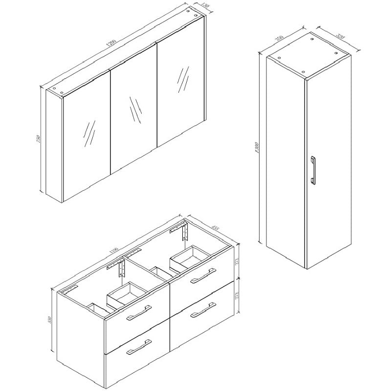 Scuro Vanity with Ceramic Top
