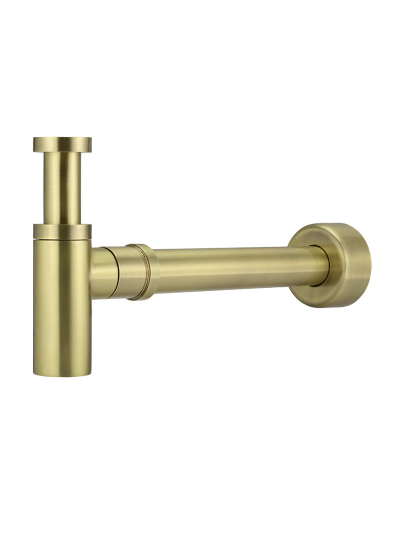Round Bottle Trap for 32mm basin waste and 40mm outlet - PVD Tiger Bronze