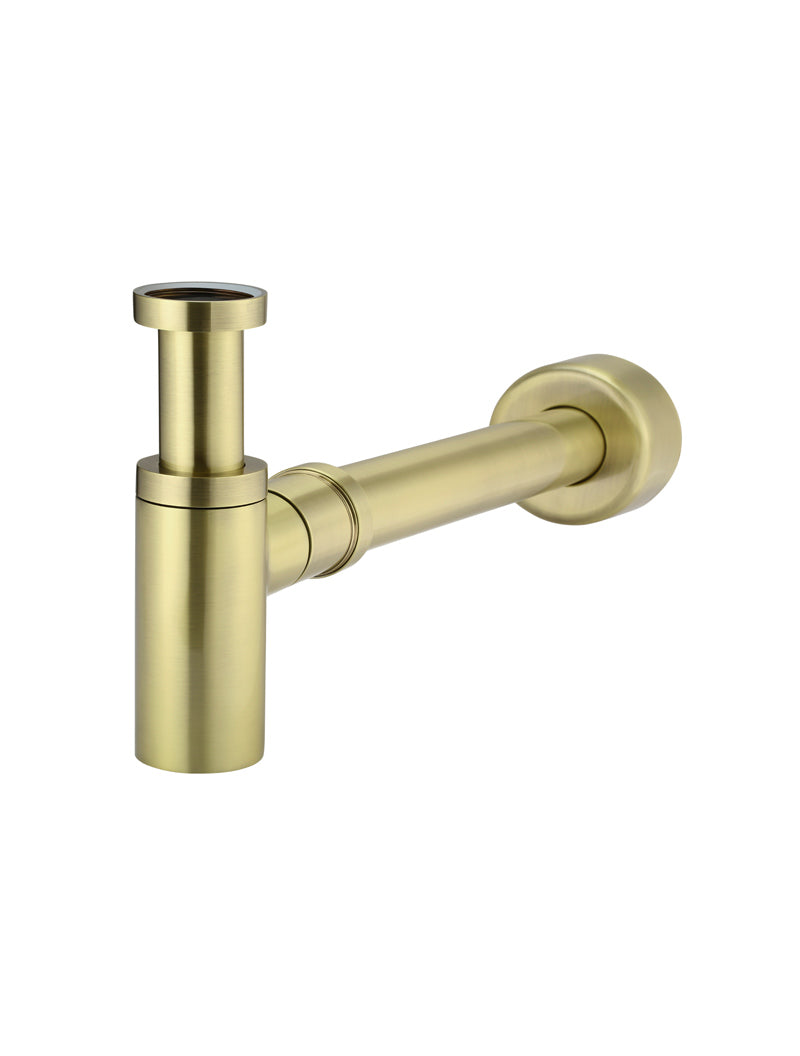 Round Bottle Trap for 32mm basin waste and 40mm outlet - PVD Tiger Bronze