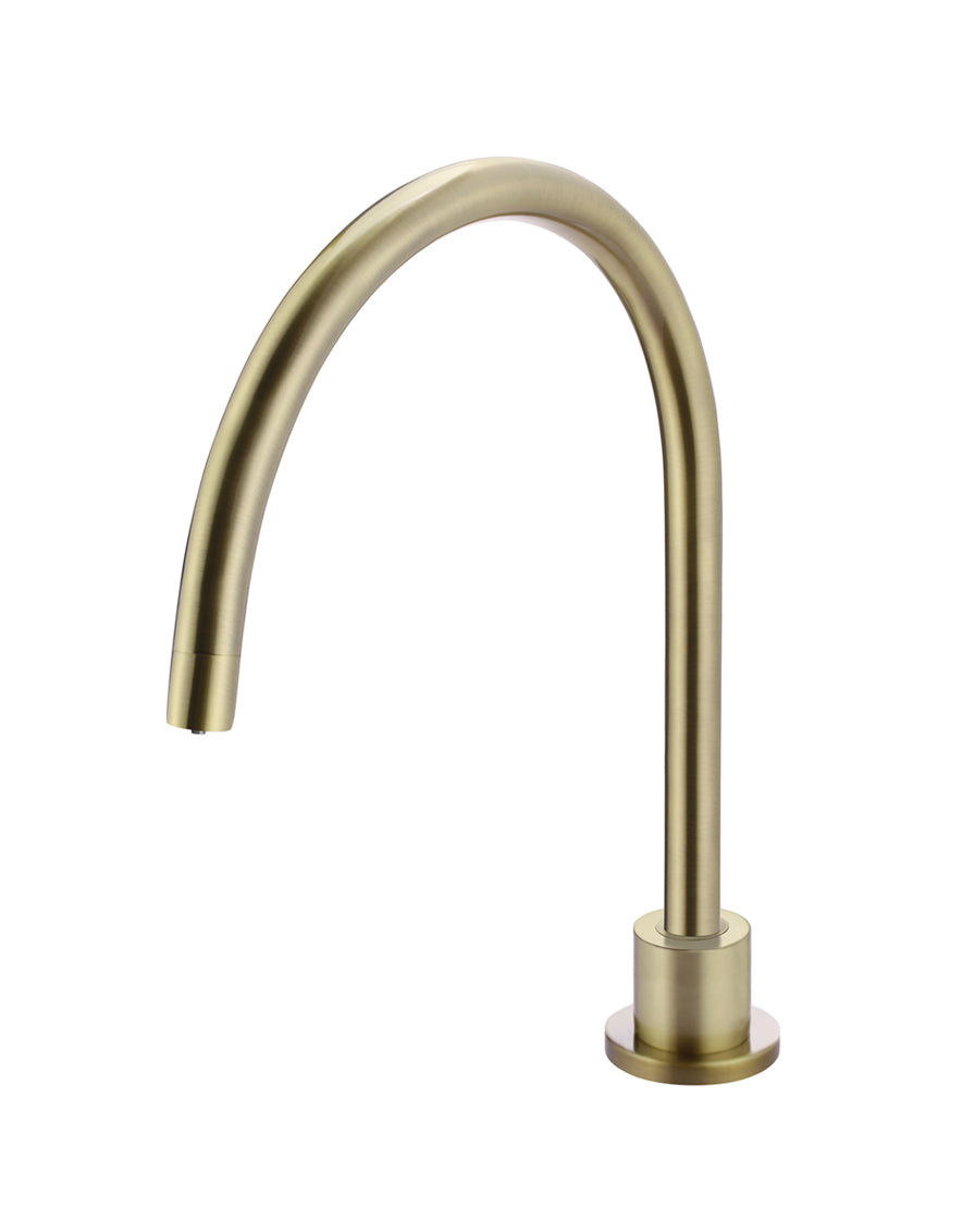 Round High-Rise Swivel Hob Spout - PVD Tiger Bronze