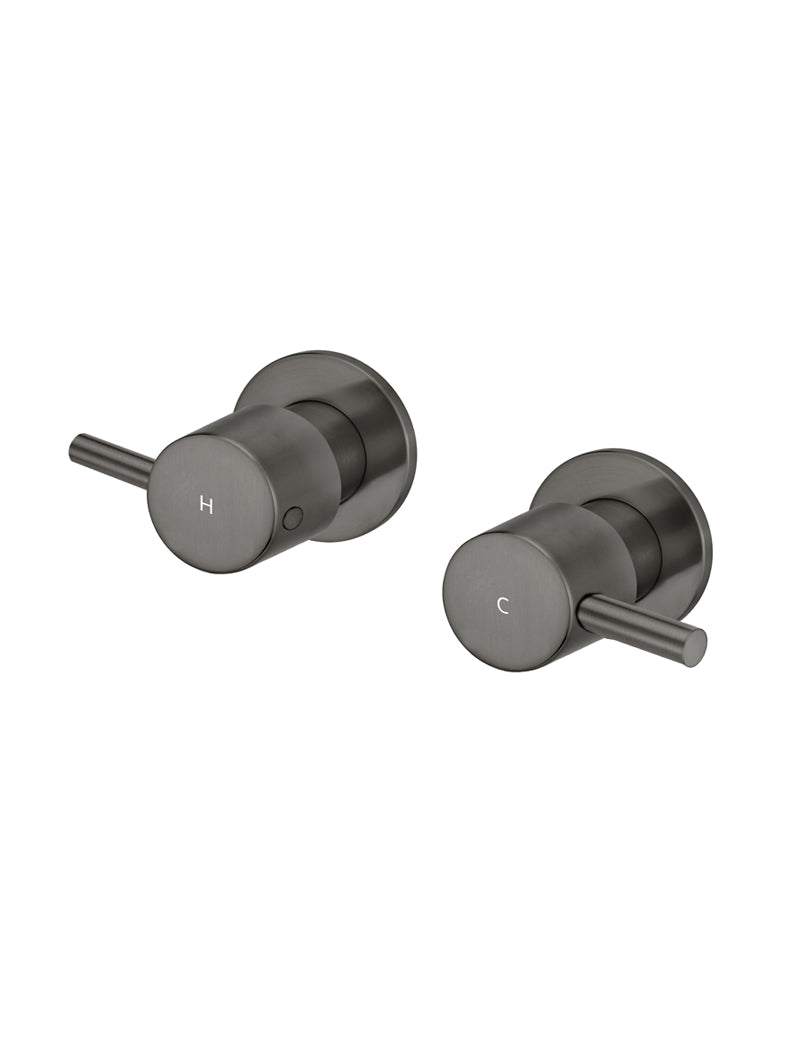 Round Quarter Turn Wall Top Assemblies - Shadow