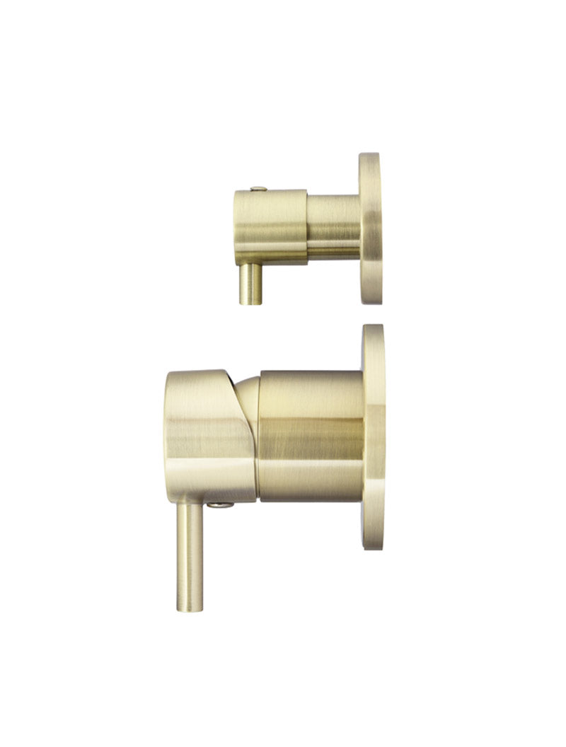Round Diverter Mixer - PVD Tiger Bronze