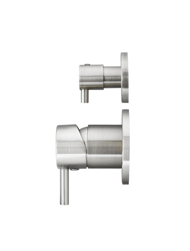 Round Diverter Mixer - PVD Brushed Nickel