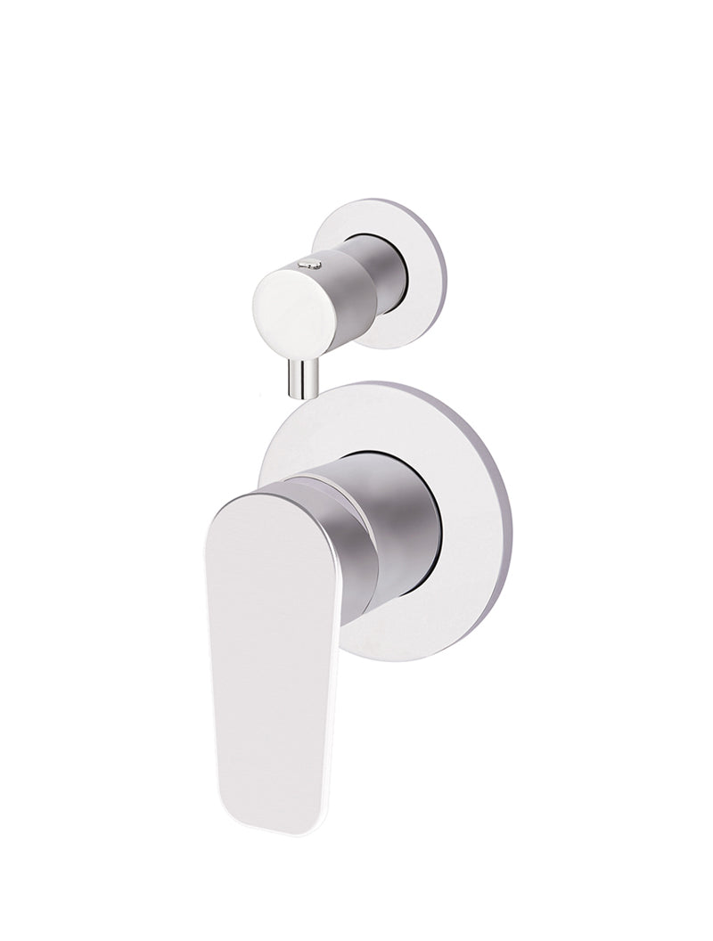 Round Paddle Diverter Mixer - Polished Chrome