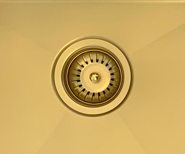 Lavello Kitchen Sink - Single Bowl 450 x 450 - Brushed Bronze Gold