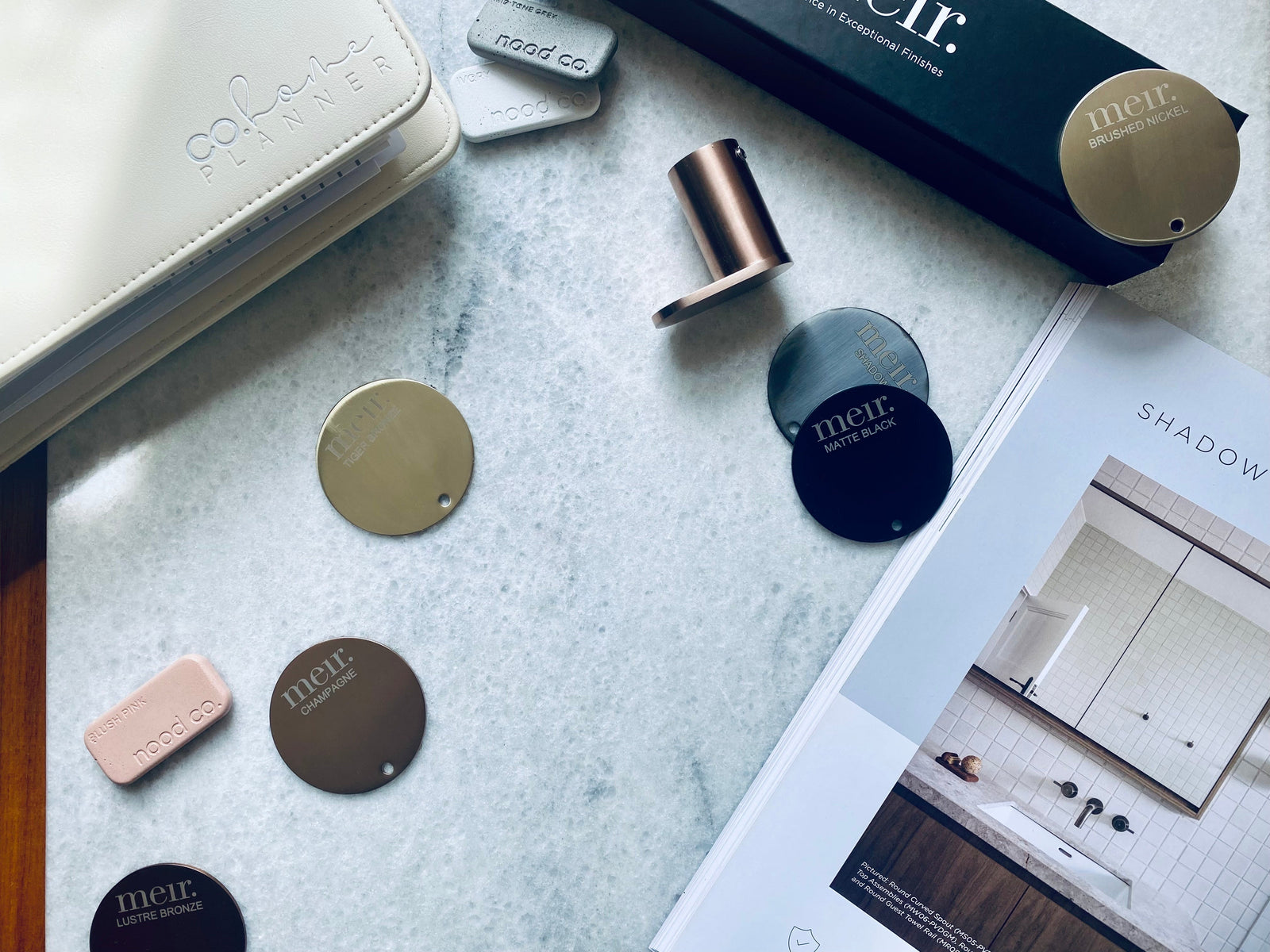 Round Colour Sample Disc - PVD Tiger Bronze