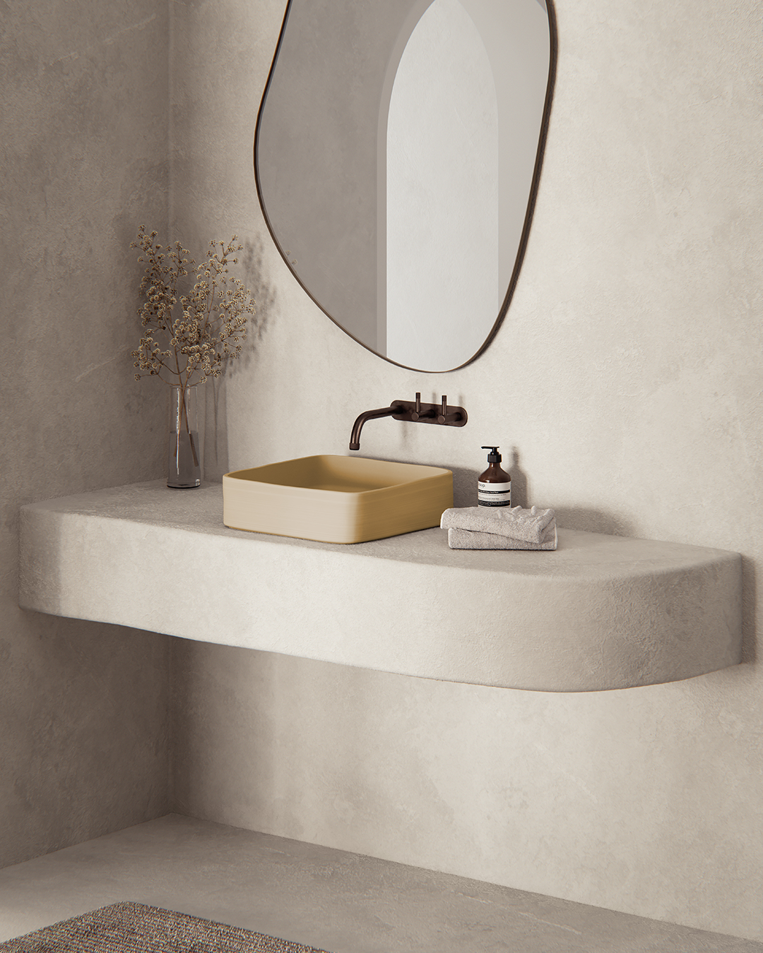 Cast basin - Custard