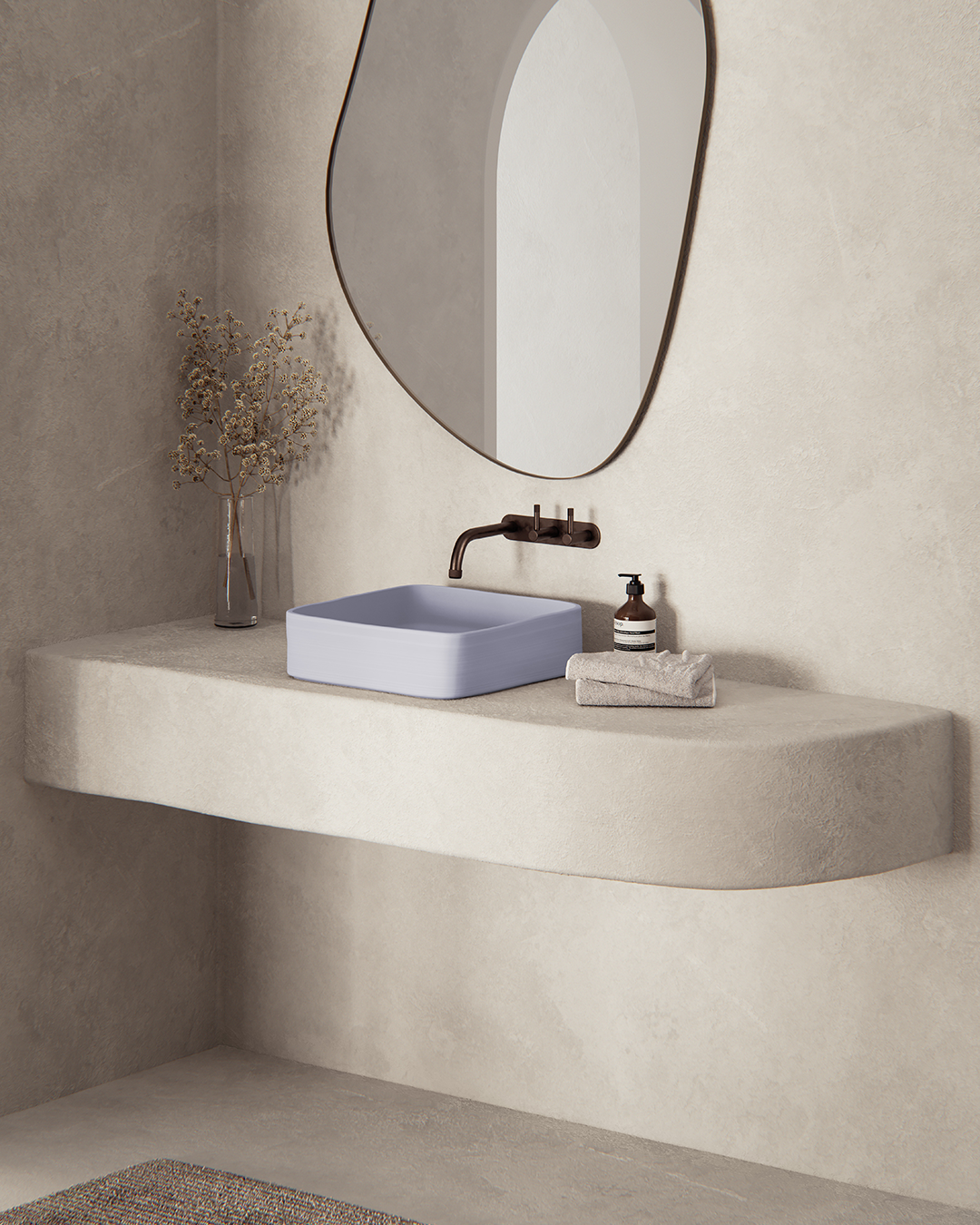 Cast basin - Lilac