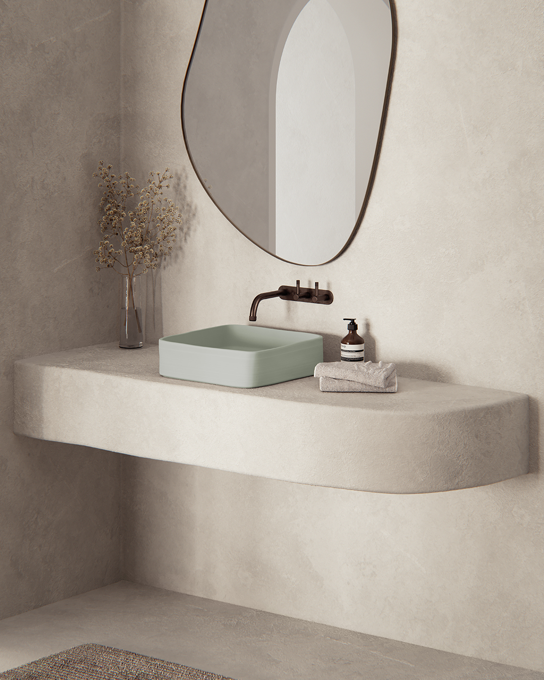 Cast basin - Mint