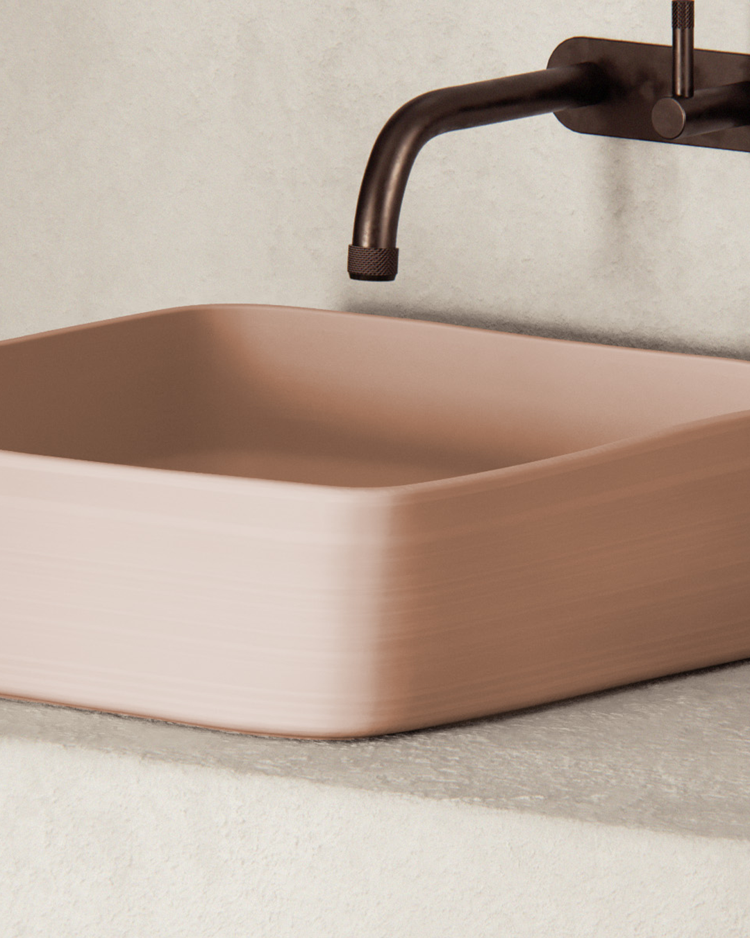 Cast basin - Blush Pink