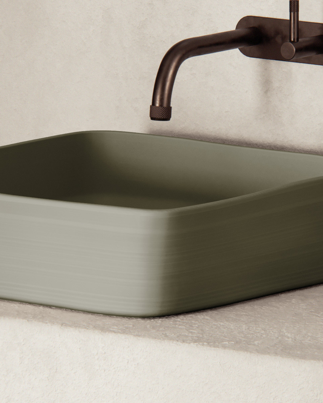 Cast basin - Olive