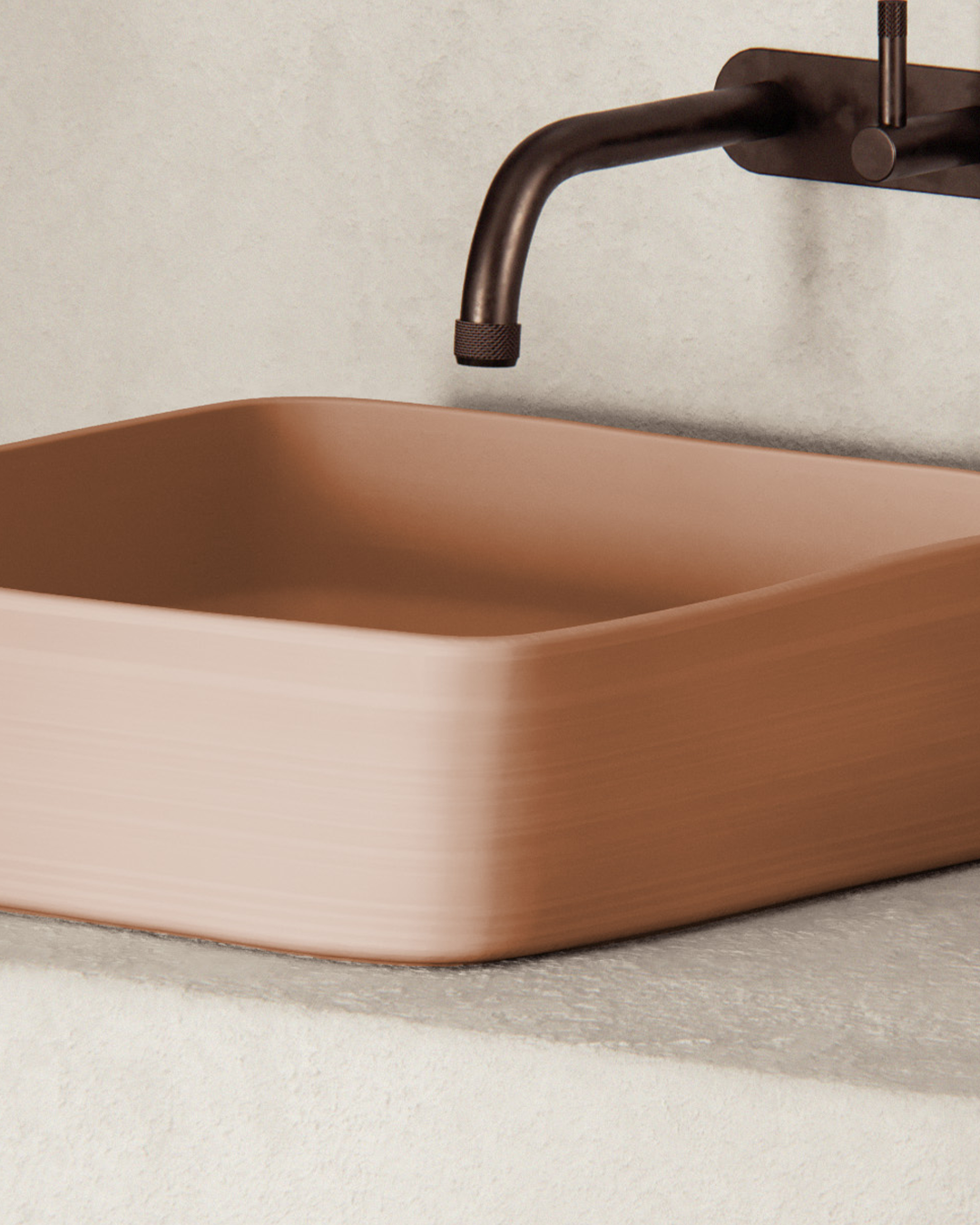 Cast basin - Pastel Peach
