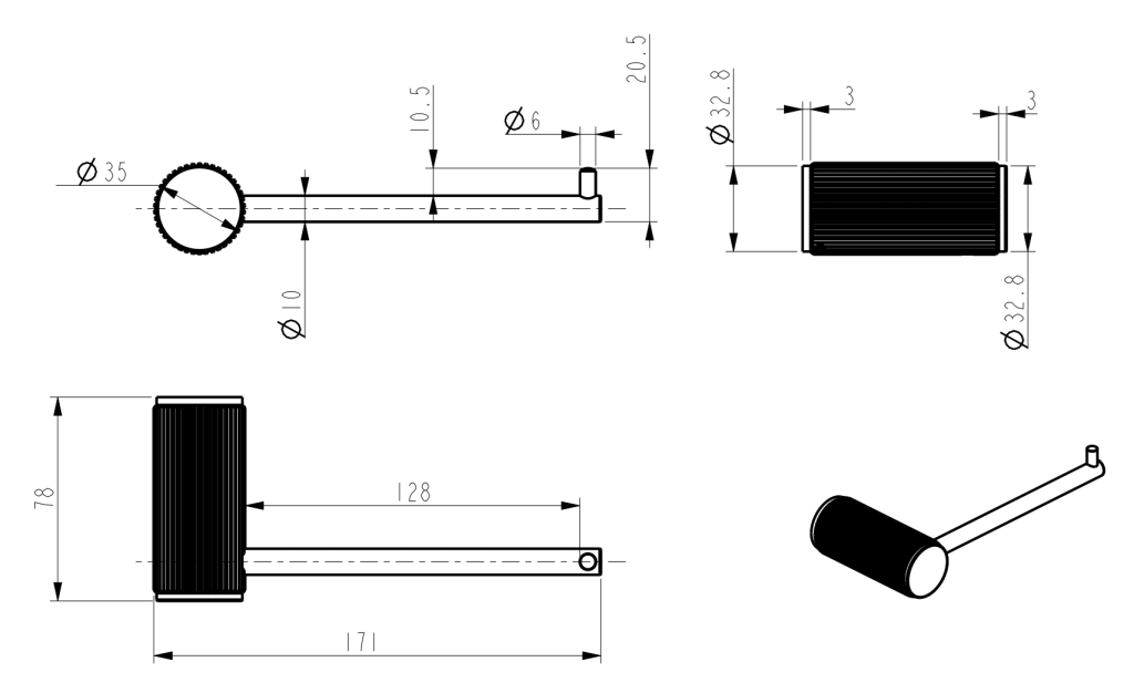 Mica Fluted Toilet Paper Holder