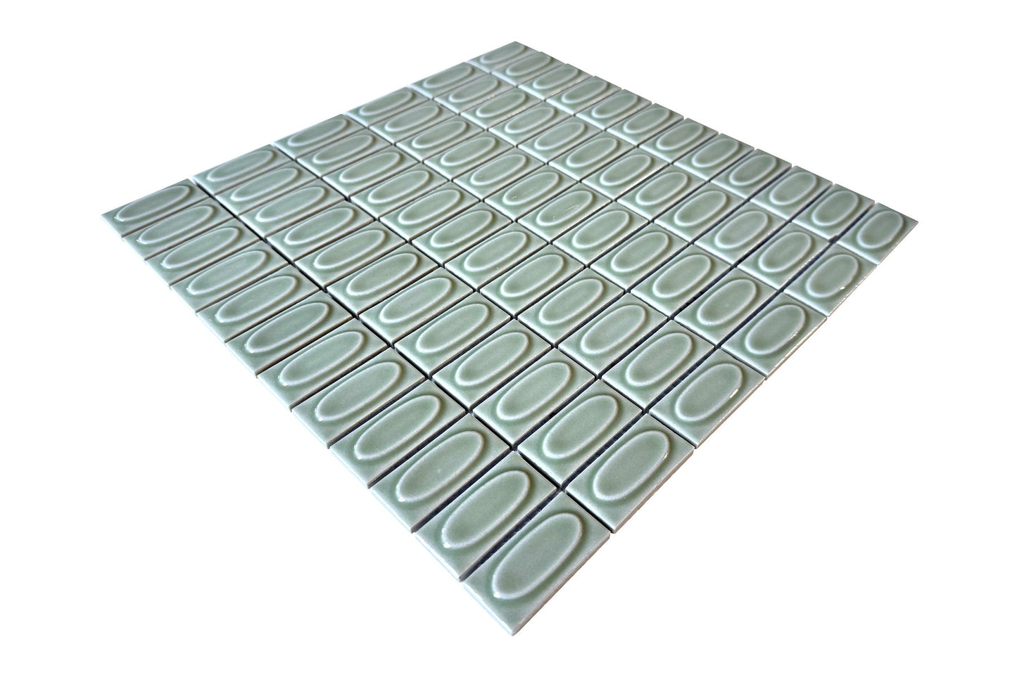 Ornamental Oval Gloss Mosaic