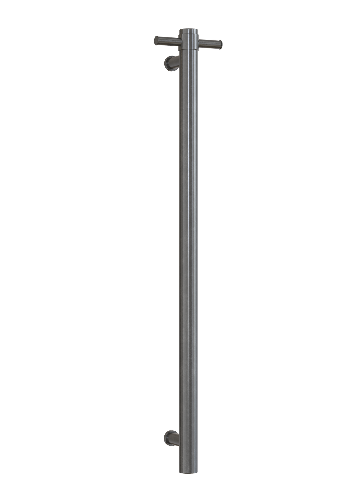 Thermorail Straight/Round 12Volt Vertical Bar 900X142X100Mm 22Watts With Optional Hook - Brushed Gun Metal