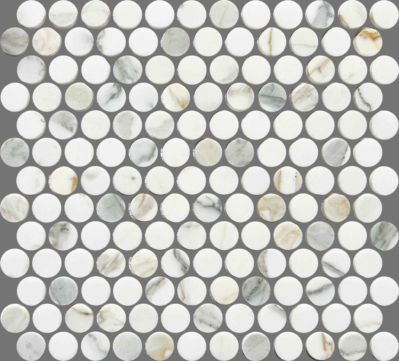 Calacatta Gold Penny Mosaic