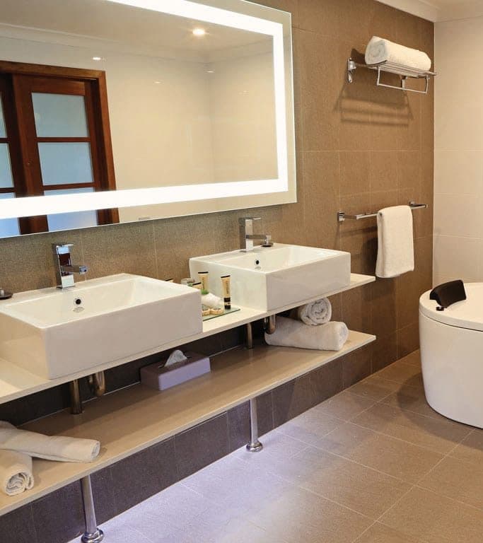 Backlit Rectangular Mirror With Border Cool 750X900X45Mm 62Watts - Includes Mirror Demister