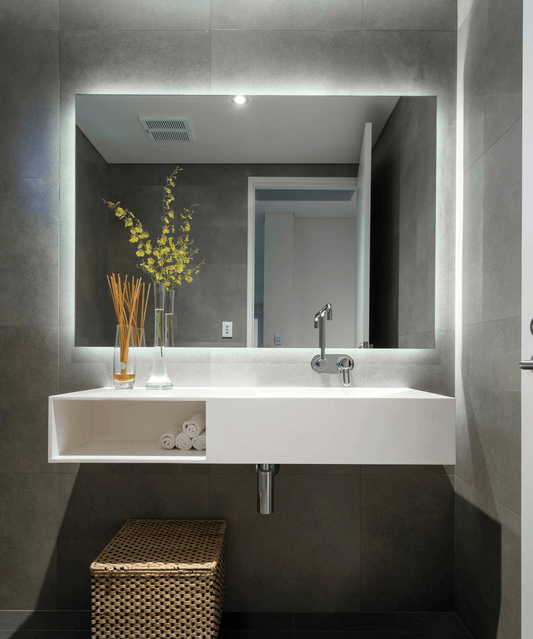 Backlit Rectangle Mirror With Cool Light 1200X800Mm 108Watts - Includes Mirror Demister