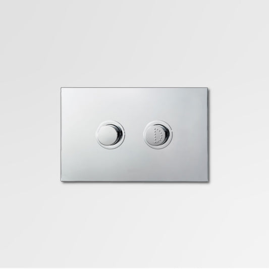 HESTON Pneumatic Dual Flush Plate Polished Stainless Steel