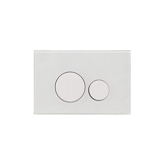 NEW YORK Dual Flush Plate ABS Gloss White
